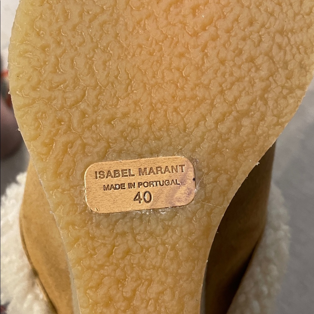 Isabel Marant Takita Shearling wedge mules - Picture 8 of 9